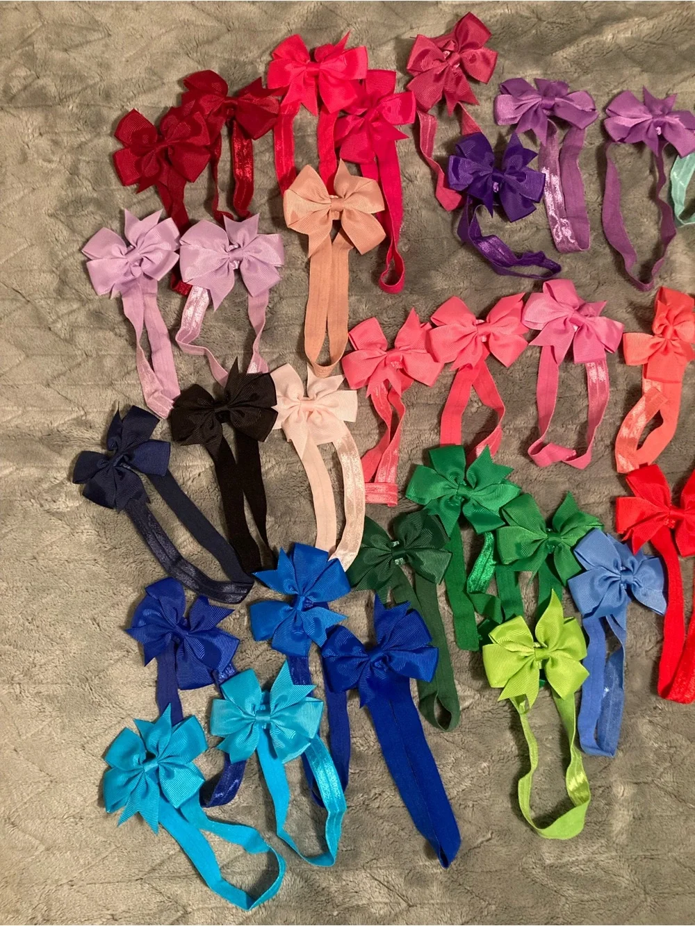 50 baby/toddler hair headband bows! Like new, all colors! 🎀